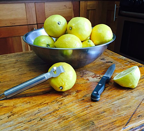 image for Zesto Lemon Zester with Channel Knife. Best tool to add Citrus Zest an
