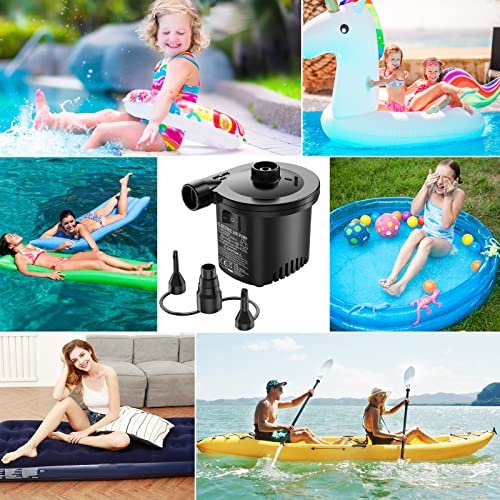Electric Air Pump, etship Rechargeable Air Pump, 2 in 1 QuickFill Inflator and Deflator Pump