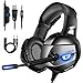 ONIKUMA Gaming Headset III - Xbox One Headphones with Updated 7.1 Surround Sound Stereo for PS4, Xbox One, PC, Mac, PS4 Headset with Noise Cancelling Mic & LED Light, Mute & Volume Control primary