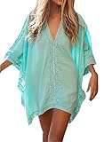 HIMONE Women's Solid Oversized Beach Cover Up