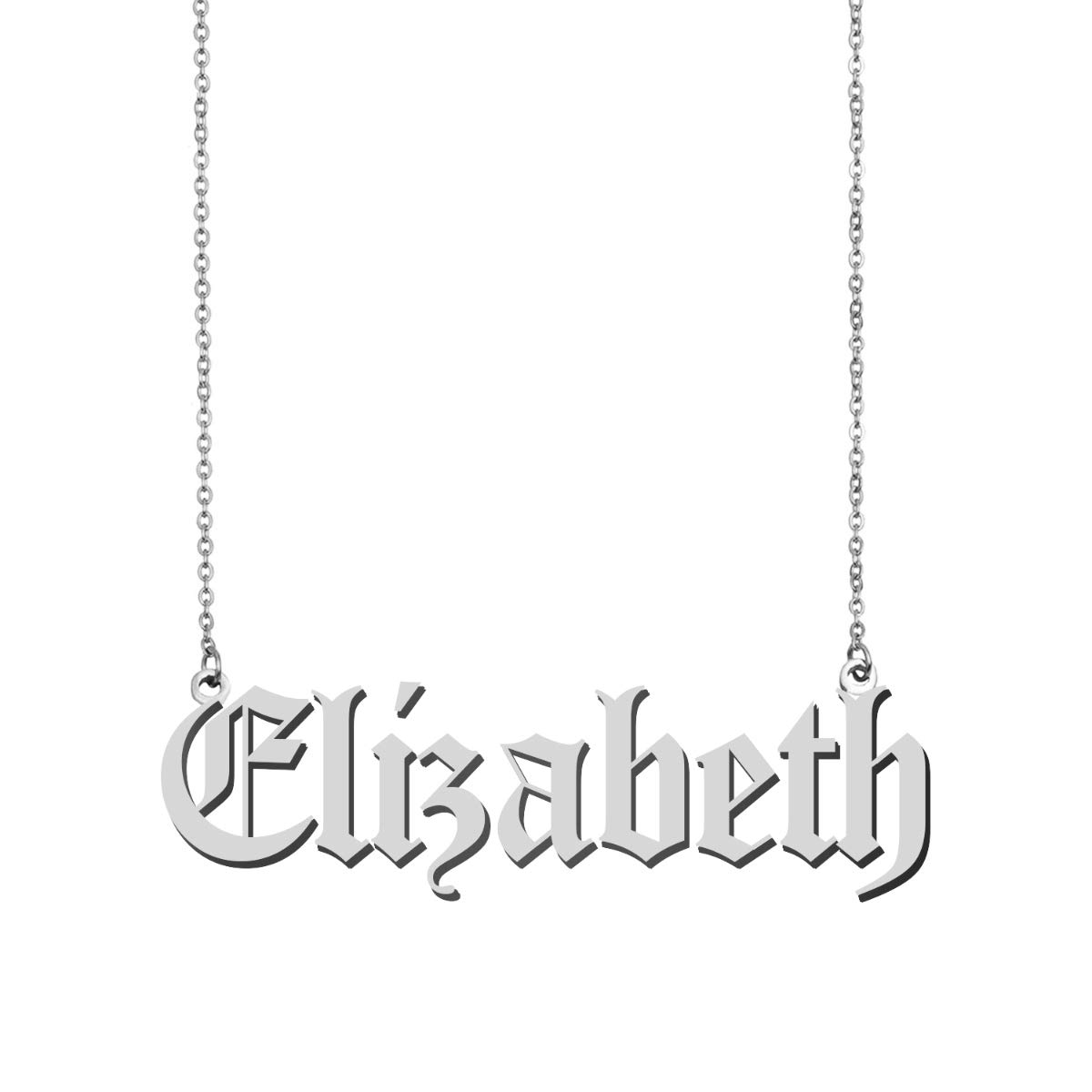 GR859C Charm Pendant Elizabeth Initial Name