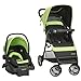 Cosco Simple Fold Travel System with Light 'N Comfy Infant Car Seat, Bright Lime