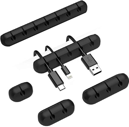 Amazon Com Cable Clips Cord Holder For Desk Cable Organizer 5 Packs Cable Holder Nightstand Cord Organizer Cable Management For Car Phone Wire Cord Clips Home Audio Theater