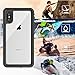 iPhone X/XS Waterproof Case, ATOP Protective Clear Cover with Built-in Screen Protector, Support Wireless Charging IP68 Certified Waterproof Dustproof Shockproof Case for iPhone X/XS 5.8 inch