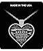 Design Time Gifts to My Daughter - from dad - Always Remember Quote Heart Pendant Necklace Silver
