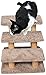 New Cat Condos 110223-Brown Wood Constructed Large Pet Stairs for Cats and Dogs, Large