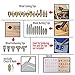 Uolor 45 Pcs Wood Burning Kit, Pyrography Wood Burner Set with Adjustable Temperature Woodburning Pen, Embossing/Carving/Soldering Tips, 4 Stencils, 2 Pencils, Stand and Carrying Case