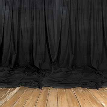 Bühnenmolton schwarz 1 lfm. 300gr./m² nach DIN 4102 B1 - 3m breit