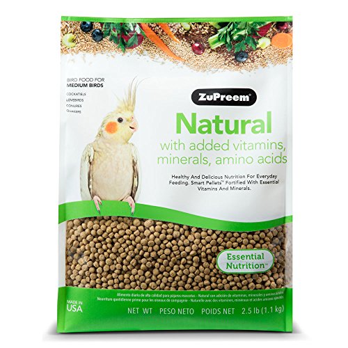 Zupreem 230354 Natural Medium Bird Food, 20-Pound