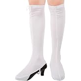 Degpum White Thigh High Boot Covers - 70s Hippie Costume - 2 Pack