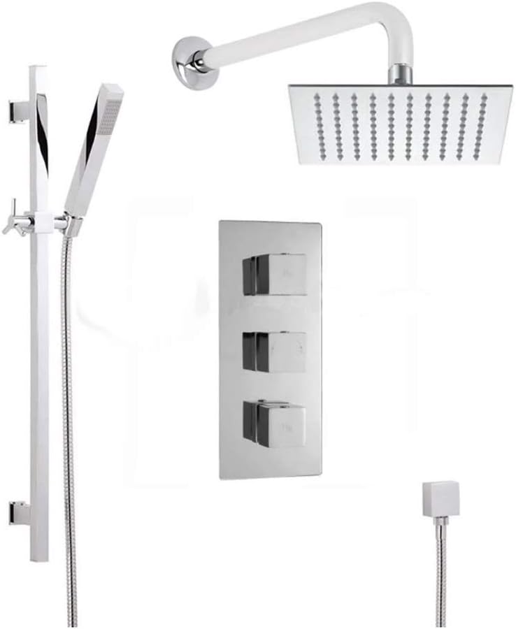 Thermostatic Shower System Triple Wall Mounted Handheld Showers (Bath