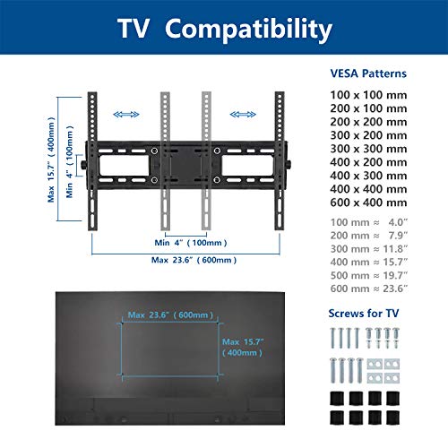 image for Rfiver 37 to 80 Inch Mobile TV Cart Dual Shelf Universal Flat Screen R