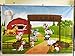 Farm Theme Photography Backdrop Red Barn Animals Barnyard House Kids Birthday Background Photo Studio New Photocall Baby Shower Newborn Photography XT-6525