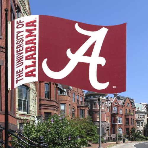 Ncaa alabama crimson tide script a logo 3-by-5 foot fla…