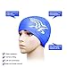 YouYou Comfortable Swimming Caps, Strong Water Resistance, PU Material (Blue)