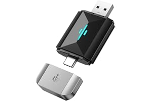 TOGUARDGO Wireless Carplay Adapter Android Auto Adapter Plug & Plug, Two Channel Connection, Online Update, for Cars with OEM Android Auto & Wired CarPlay (2016-2024), 5s Auto-Connect