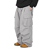 Baggy Cargo Pants Men Wide Casual Parachute Pants
