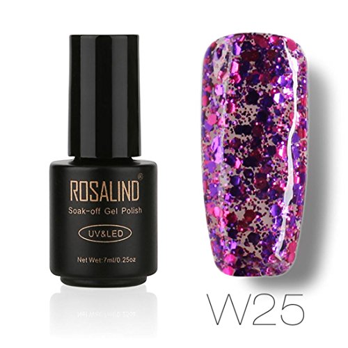 Oksale ROSALIND 7ML Gel Nail Polish Nail Art Nail Gel Polish UV LED Gel Polish Semi Permanent Varnish (W-25)