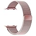 GEOTEL Apple Watch Band 42mm, Milanese Loop Stainless Steel Bracelet Strap Band for Apple Watch Series 1 Series 2 Sport&Edition with Unique Magnet Lock(No Buckle Needed) (42mm-Rose Gold)