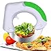 ANIKUV Circular Rolling Knife - Stainless Steel Multi Purpose Cutting Tool - FAST & EASY for cutting Pizza, Meat , Vegetables & Salad