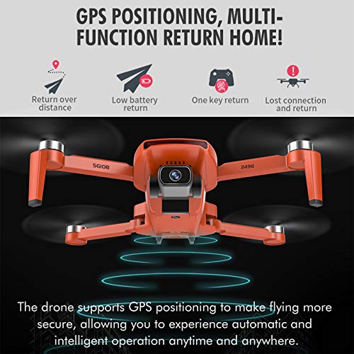 Entweg RC-Drohne, SG108 RC-Drohne mit Kamera 4K Bürstenlose Drohne Doppelkamera 5G WiFi FPV GPS Optische… – Bild 5