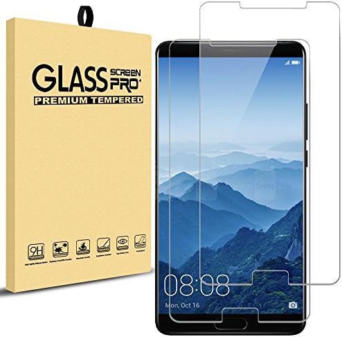 [ 2 Pack ] Swoders for Huawei Mate 10 Screen Protector, High Definition Tempered Glass 9H Hardness, [ Anti Scratch ] [ Anti Fingerprint Bubble Free ] Lifetime Replacement Warranty