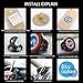 Skyocean Universal Car Cell Phone Dash Mount, GPS Mount Holder, Car Magnets Cradle for Nexus 6/7, Nokia 1520,iPhone 6/6s/7 Plus, BlackBerry, Galaxy s6/s7 Edge Note 5/4, All Smartphone.(Flower)