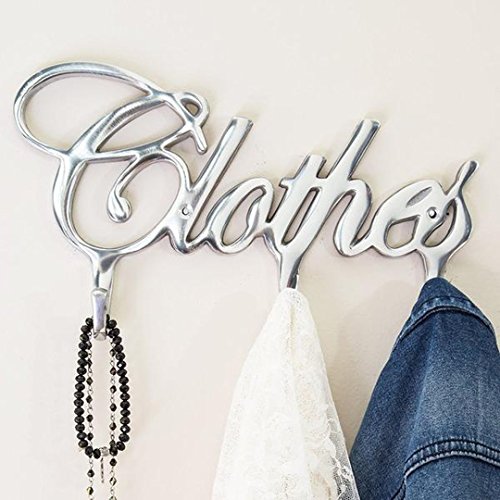 image for Comfify Contemporary Style Clothes Hook Rack Multi-Purpose Aluminum Mo