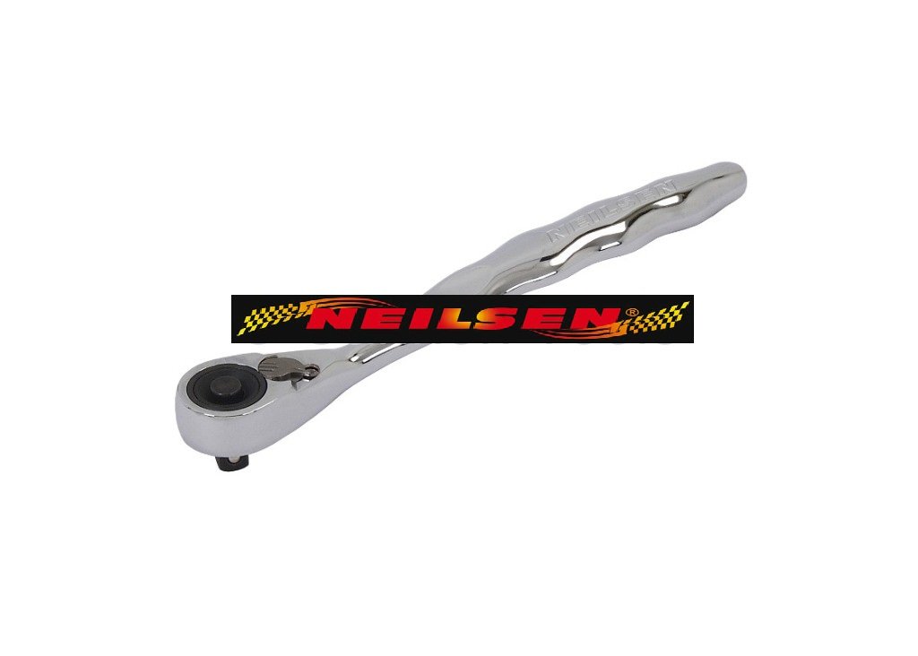 NEILSEN 1/4" RATCHET MINI HEAD 72 TOOTH, ERGO GRIP