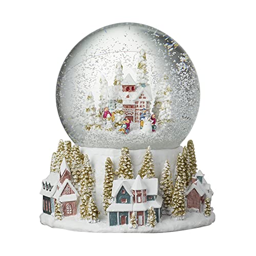 Large Christmas Snow Globe Snowy Alpine Townscape - Decorative Base