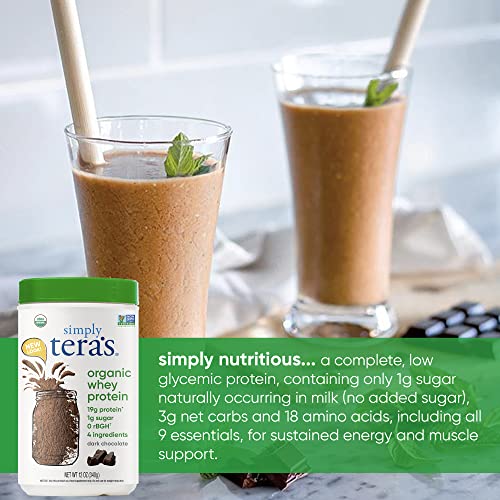 Simply tera's Organic whey Protein Powder, Dark Chocolate Flavor Pricepulse