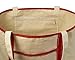 Handy Laundry Canvas Tote Beach Bag - Large Bags with Shoulder Straps, Strong Enough to Carry Beach Gear and Wet Towels. Front Pocket, Inside Zippered Pocket. (Red)