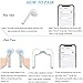 Bluetooth Headphones, Wireless In-Ear Earphones V4.2 Gym & Sport Earbuds Sweat-Proof Headsets for IOS Android (HiFi Stereo, Noise Cancelling, Hands- Free Call, 6 Hrs Playtime, 12M Range) -White