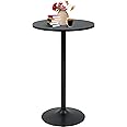 MGHH Modern Bar Table, Kitchen Dining Table Round Pub Table Hydraulic Dining Room Home Kitchen Table Bar Top Table Tall Table