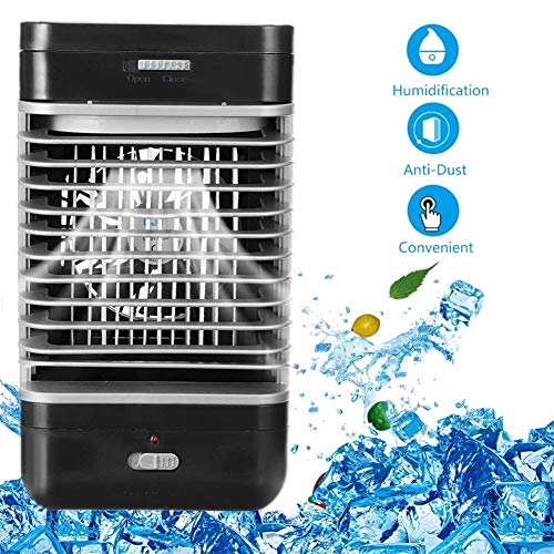WSN Portable Air Conditioner Cooler Fan, Mini Benchtop 9.5