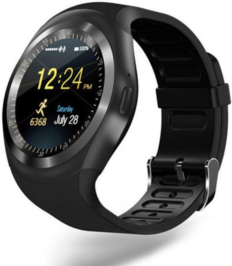 Y1 Touch Screen Pedometer Micro SIM Bluetooth Smart Wrist Watch for iOS Android - White
