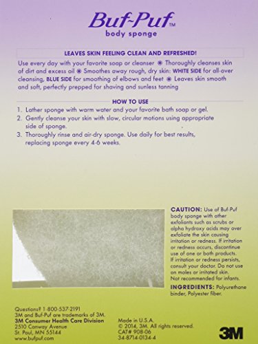 Buf-Puf Double-Sided Body Sponge (Pack of 6)