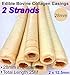 Pack of 2 Edible Bovine Collagen Casings 28mm in Diameter Total Length 25M / 82 Ft