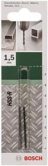 Bosch HSS-R Metal Drill Bits 1.5 mm Diameter