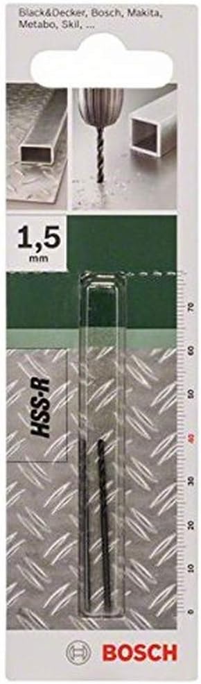 Bosch HSS-R Metal Drill Bits 1.5 mm Diameter