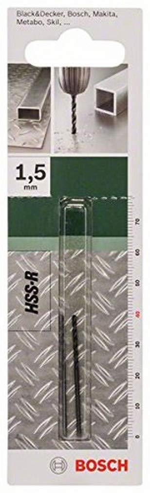 Bosch 2609255001 Metal Drill Bits HSS-R with Diameter 1.5mm