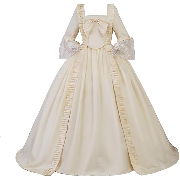 Amazon.com: MyheroCos Queen Charlotte Cosplay Costume Victorian Rococo  Baroque Ball Gown Women Regency Era Dress Halloween Costume (XS, Apricot) :  Clothing, Shoes & Jewelry