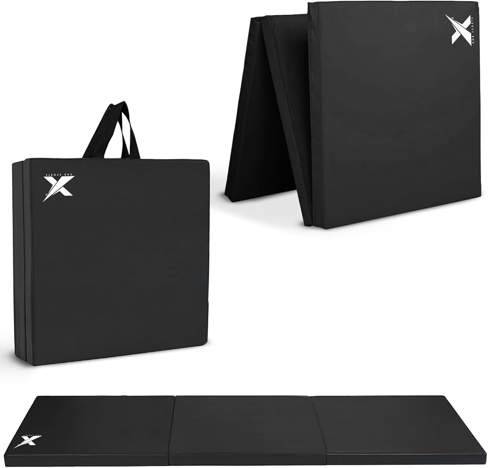 Xn8 Sports Tri-Fold Gymnastics Acro Tumble Mat 6cm Thick 6ft Long