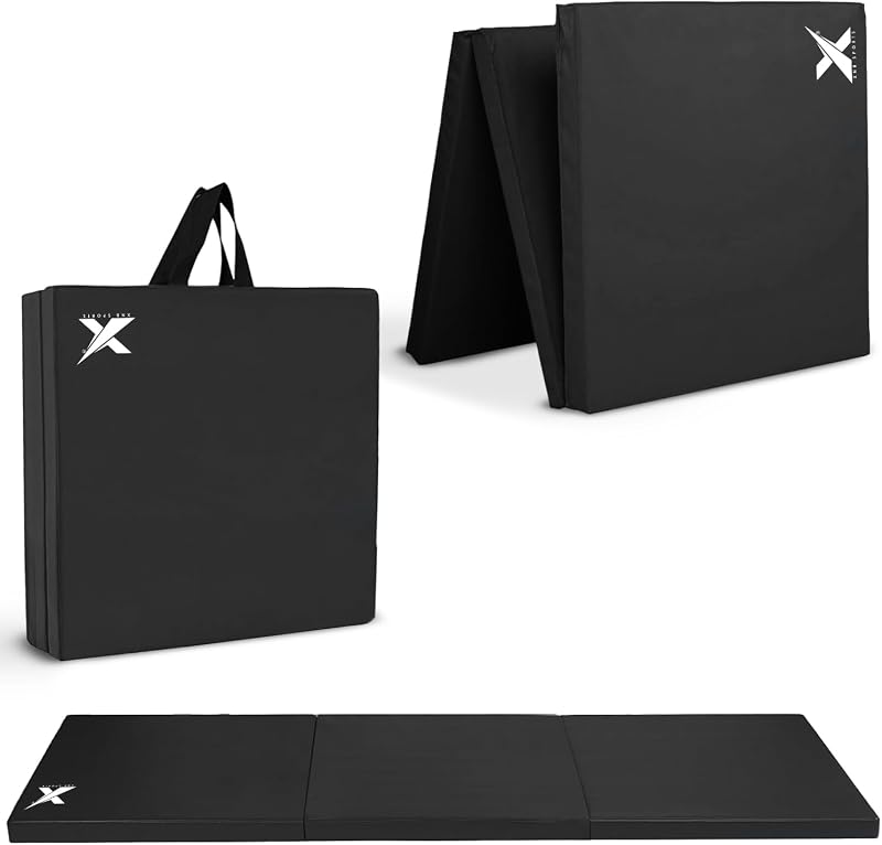 Xn8 Sports Tri-Fold Gymnastics Acro Tumble Mat 6cm Thick 6ft Long