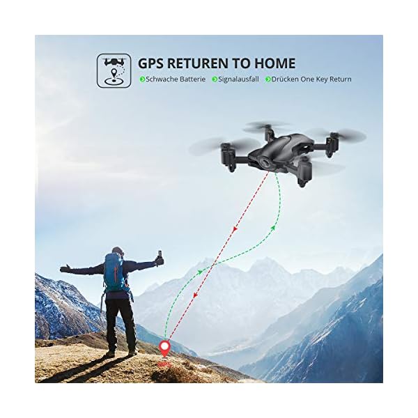 Holy Stone Faltbare GPS Drohne HS165 mit 2K Kamera HD Live Übertragung für Anfänger,RC Quadrocopter Ferngesteuert mit… – Bild 4