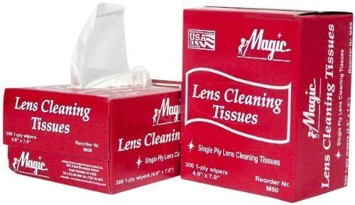 All Purpose Wipers for Lens Cleaning Pop up tissues 1 Box (300 Towelettes) by Magic Safety MS93225 by Magic Safety by Magic Safety
