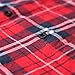 Women's Mid-Long Style Roll-Up Sleeve Plaid Flannel Shirt