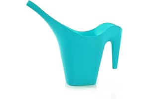 Mintra Home Watering Can - (Teal), 2 Liters, 1/2 Gallon/ 68 oz, Ideal for Planting Flowers, Gardening, Plants, Durable, Indoor, Outdoor, Patio, Lawn and Garden