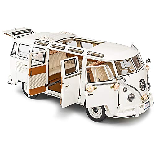 Sun Star Volkwagen T1 Weiss Hochzeit Edition Samba Bully Bus 1950-1967 1/12 Modell Auto mit individiuellem… – Bild 4