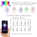 Wifi Smart Led Light bulb,Compatible With Alexa Google Home IFTTT Smart Home Automation Dimmable Warm White E26/E27 light bulb 9W(60W Equivalent) A19 RGBW Color Changing Mood Light